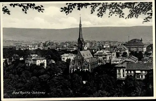 Ak Teplice Teplitz Schönau Region Aussig, Gesamtansicht