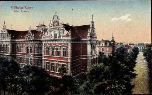 Ak Mülheim an der Ruhr in Nordrhein Westfalen, Städt. Lyzeum