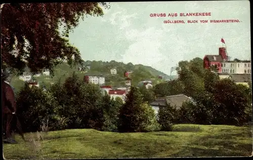 Ak Hamburg Blankenese, Süllberg, Blick vom Bismarckstein