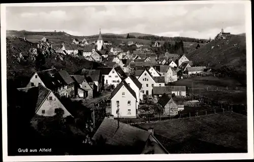 Ak Alfeld an der Leine, Gesamtansicht, Geschäft Herbst