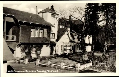 Ak Argenthal Soonwald Pfalz, Haus am Waldsee, Fremdenheim Schneider