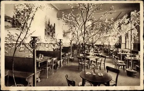 Ak Berlin Mitte, Restaurant Heidekrug, Brunnenstraße 17, Innenansicht