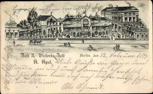 Litho Berlin Tiergarten, Zelt 3, Etablissement Victoria Zelt