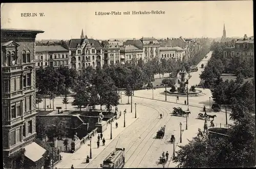 Ak Berlin Tiergarten, Lützow Platz, Herkules Brücke