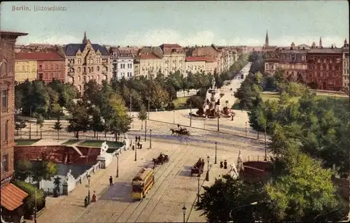 Ak Berlin Tiergarten, Lützowplatz, Straßenbahn