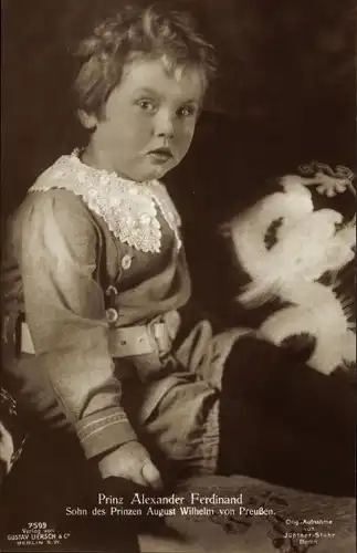 Ak Prinz Alexander Ferdinand, Sohn von August Wilhelm Prinz von Preußen, Liersch 7599