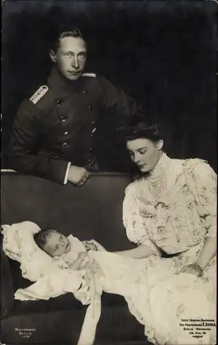 Ak Kronprinzenpaar, Kronprinz Wilhelm von Preußen, Kronprinzessin Cecilie von Preußen, Prinz