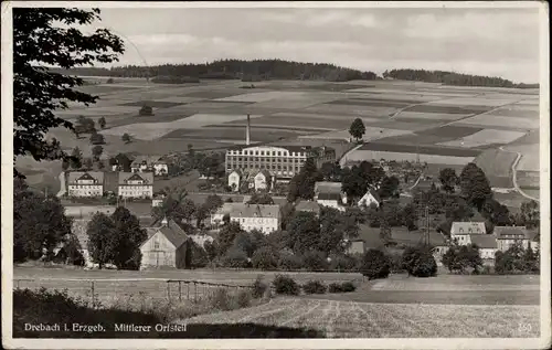 Ak Drebach im Erzgebirge Sachsen, Mittlerer Ortsteil