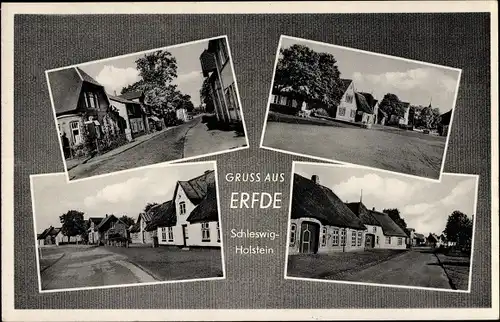 Ak Erfde in Schleswig Holstein, Ortspartie