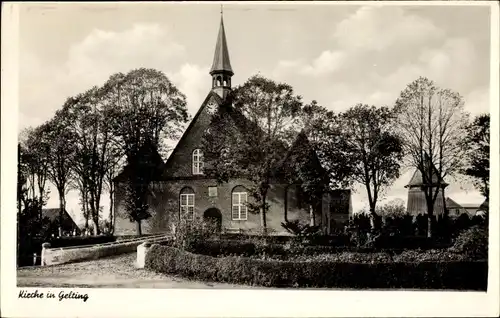 Ak Gelting Landschaft Angeln in Schleswig Holstein, Kirche