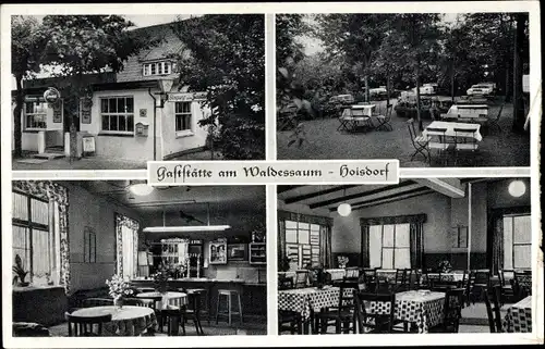 Ak Hoisdorf in Schleswig Holstein, Gaststätte am Waldessaum, Innenansicht