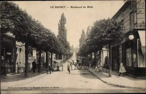 Ak Le Raincy Seine Saint Denis, Boulevard du Midi