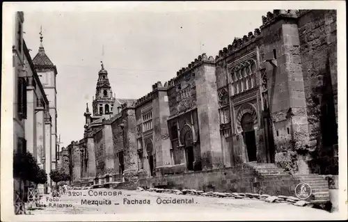 Ak Cordoba Andalusien, Mezquita, Fachada Occidental