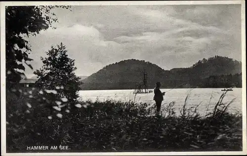 Ak Hamr na Jezeře Hammer am See Region Reichenberg, Partie am Wasser