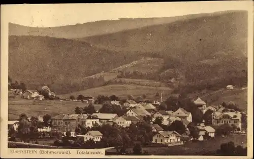 Ak Železná Ruda Markt Eisenstein Region Pilsen, Totalansicht