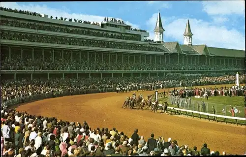 Ak Louisville Kentucky USA, Churchill Downs, Home of the Kentucky Derby, Race