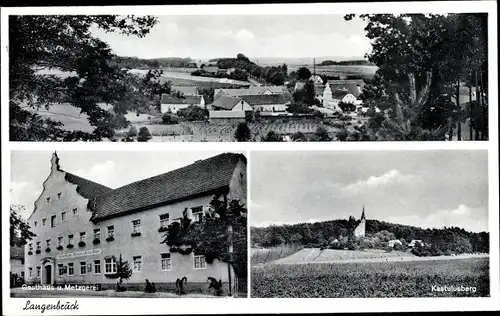 Ak Langenbruck Reichertshofen in Oberbayern, Teilansicht, Gasthof