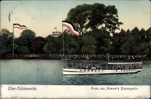 Ak Berlin Köpenick Oberschöneweide, Moerners Blumengarten