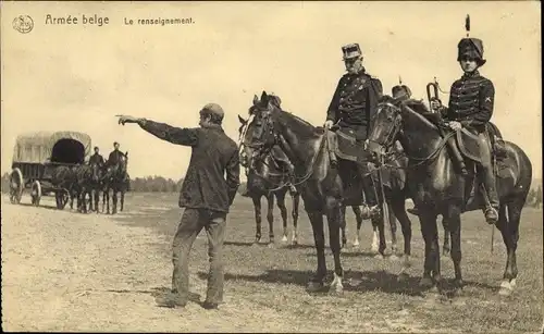 Ak Armee belge, La renseignement
