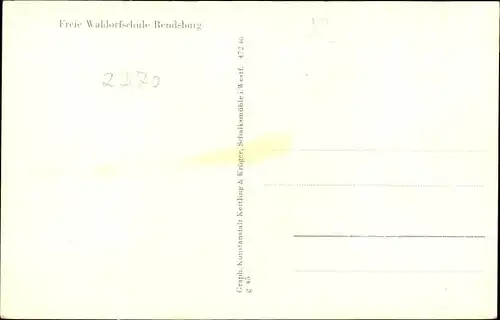 Ak Rendsburg in Schleswig Holstein, Freie Waldorfschule