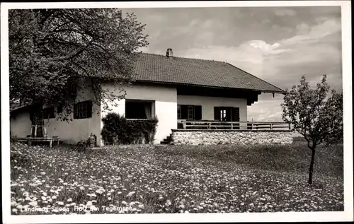 Ak Holz am Tegernsee Bad Wiessee in Oberbayern, Landhaus Stieda