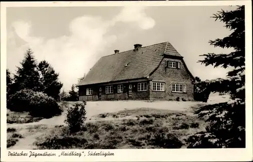 Ak Süderlügum in Nordfriesland, Deutsches Jugendheim Haidburg