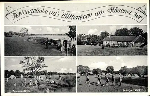 Ak Wittenborn Bad Segeberg in Schleswig Holstein, Campinggelände, Zeltlager d. K.J.R., Mözener See