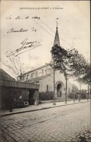 Ak Joinville le Pont Val de Marne, L'Eglise