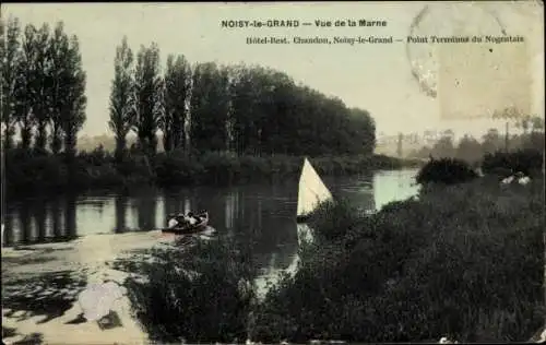 Ak Noisy le Grand Seine Saint Denis, Vue de la Marne