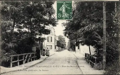 Ak Neuilly Plaisance Seine Saint Denis, Rue du Bois d'Avron