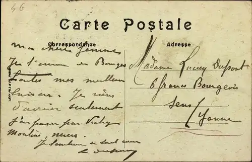 Ak Bourges Cher, Rue Nationale