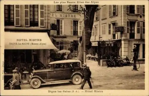 Ak Digne les Bains Alpes de Haute Provence, Hotel Mistre