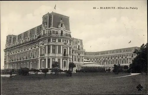 Ak Biarritz Pyrénées Atlantiques, L'Hotel du Palais