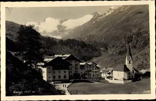 Ak Gurgl Tirol, Panorama, Kirche