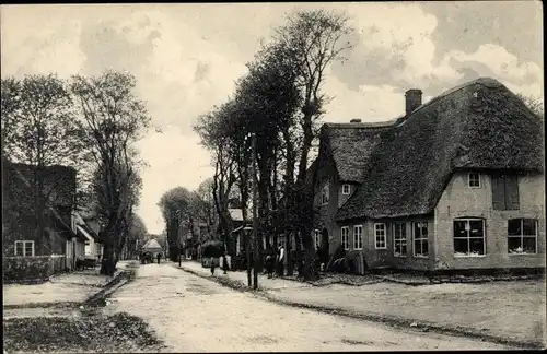Ak Nieblum auf der Insel Föhr Nordfriesland, Dorfpartie