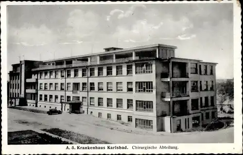 Ak Karlovy Vary Karlsbad Stadt, Krankenhaus, Chirurgische Abteilung