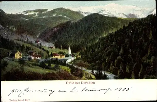 Ak Gütle Dornbirn in Vorarlberg , Blick auf den Ort