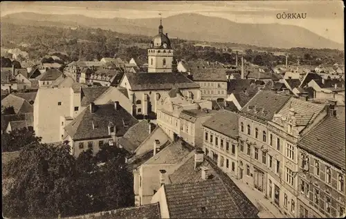 Ak Jirkov Görkau Region Aussig, Blick auf den Ort