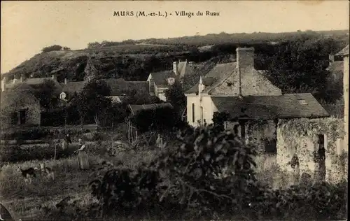 Ak Murs Maine et Loire, Village du Ruau
