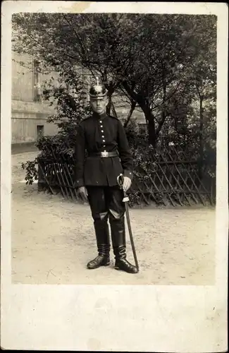 Foto Ak Deutscher Soldat im Kaiserreich, Portrait