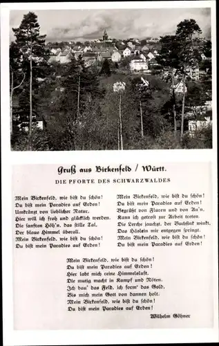 Ak Birkenfeld in Württemberg, Gedicht, Wilhelm Göhner