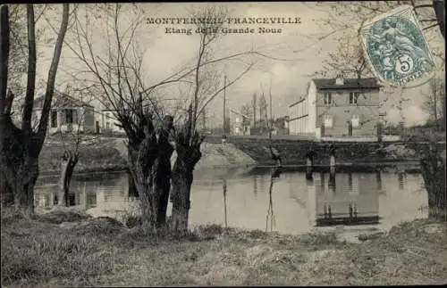 Ak Montfermeil Franceville Seine Saint Denis, Etang de la Grande Noue