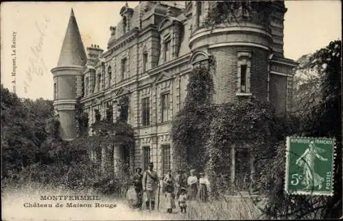 Ak Montfermeil Seine Saint Denis, Chateau de Maison Rouge