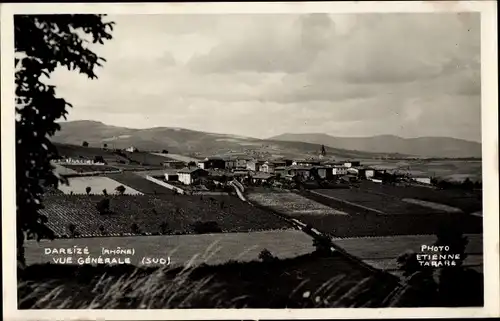 Ak Dareizé Rhône, Vue Generale