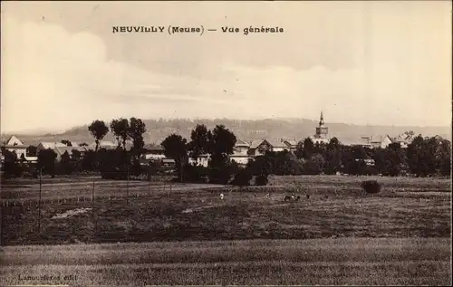 Ak Neuvilly en Argonne Meuse, Vue generale