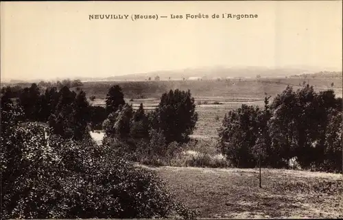 Ak Neuvilly Meuse, Les Forets de l'Argonne