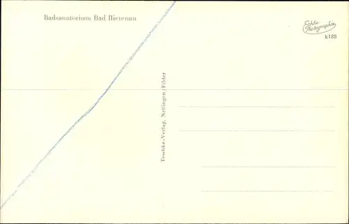 Ak Rietenau Aspach in Baden Württemberg, Badesanatorium