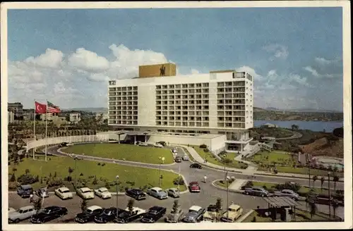 Ak Konstantinopel Istanbul Türkei, Hilton Hotel, Parkplatz, Autos