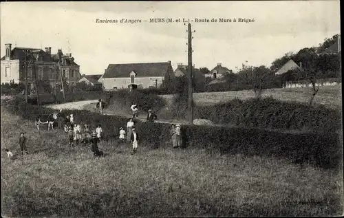 Ak Murs Erigné Maine et Loire, Route du Murs a Erigne