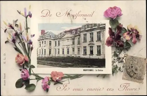 Passepartout Ak Montfermeil Seine Saint Denis, Le Chateau, Roses